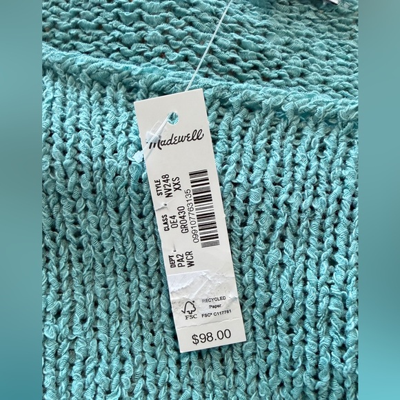 Madewell Boatneck Pullover Sweater xxs New! - Picture 5 of 5